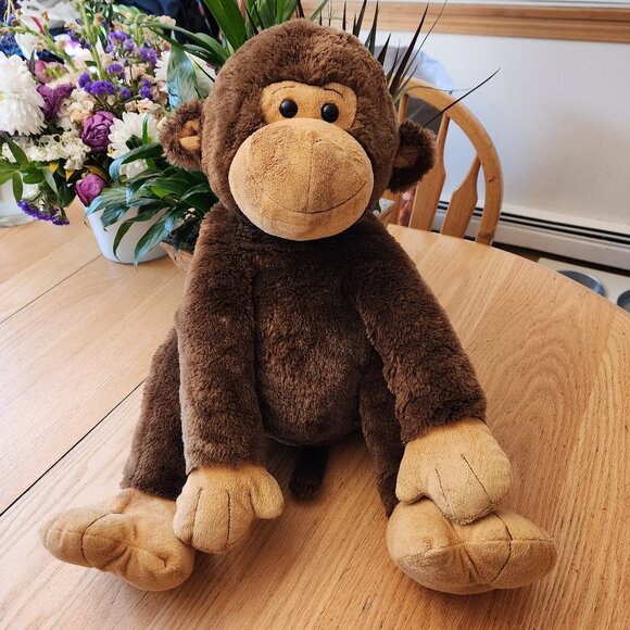 Toys R Us Vintage Big Brown Monkey Stuffed Animal Toy - Picture 2 of 9